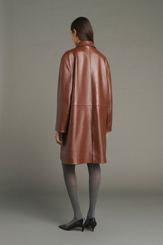 Karl pullover - Heathered Brown - Merino Wool - Women