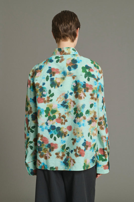Lepic shirt - Turquoise - Silk - Women