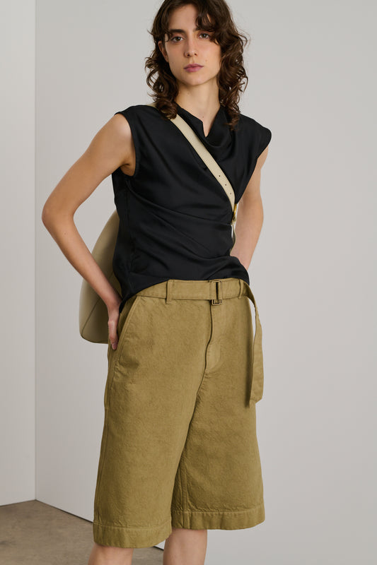 Bermuda Ethan - Beige - Coton - Femme