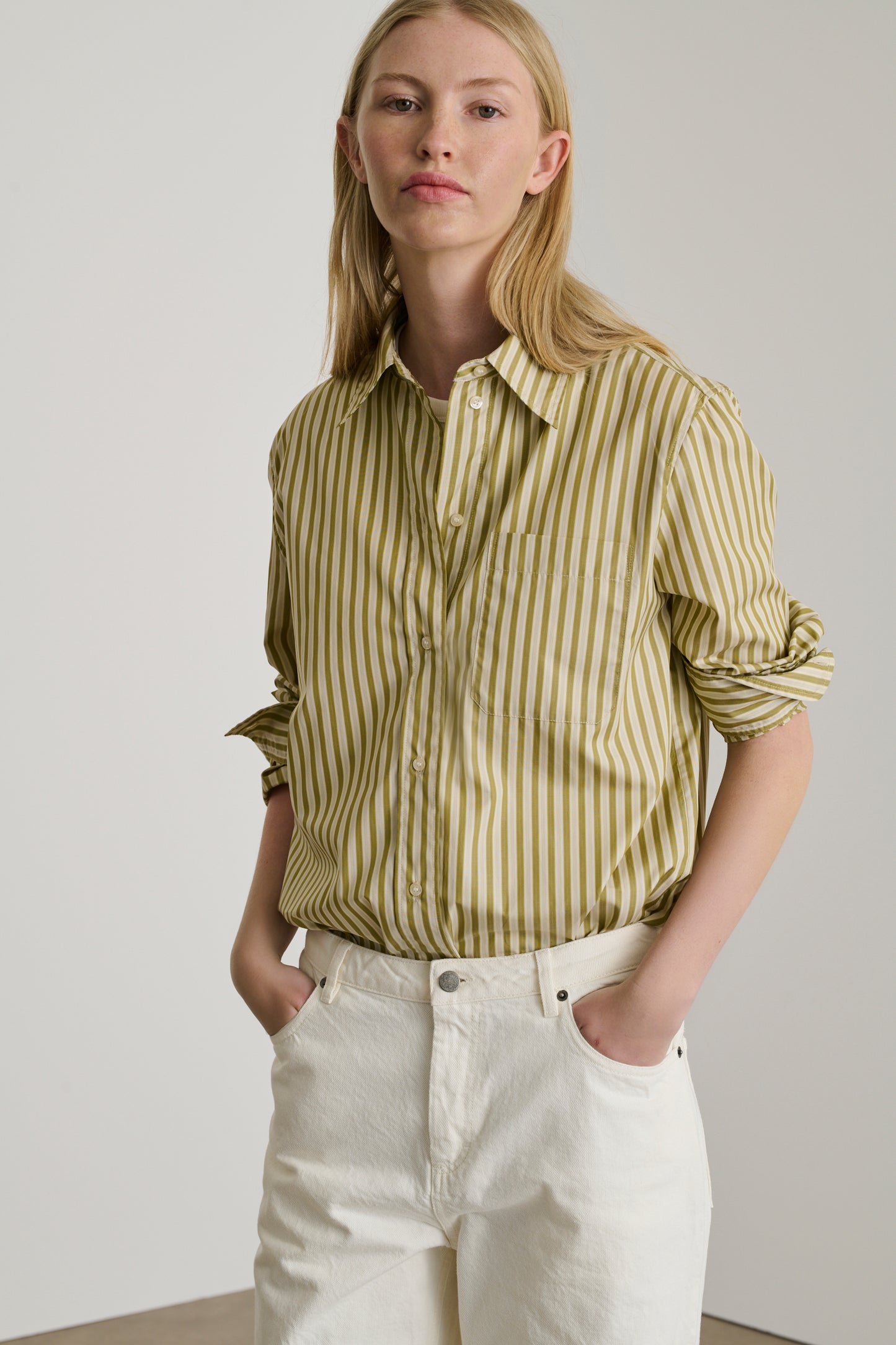 Chemise Alphee - Bronze/Écru - Coton - Femme