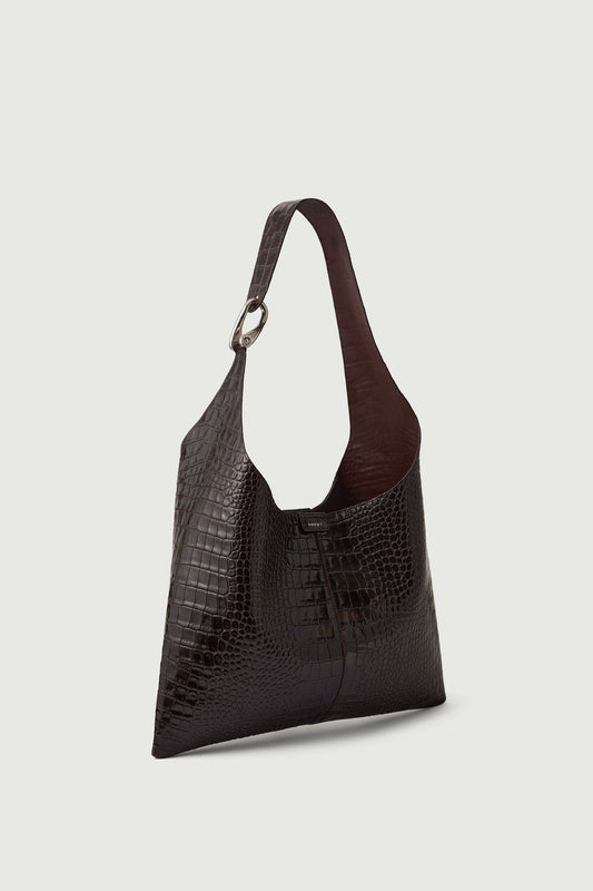 Sac Cosima - Marron Foncé - Cuir - Femme