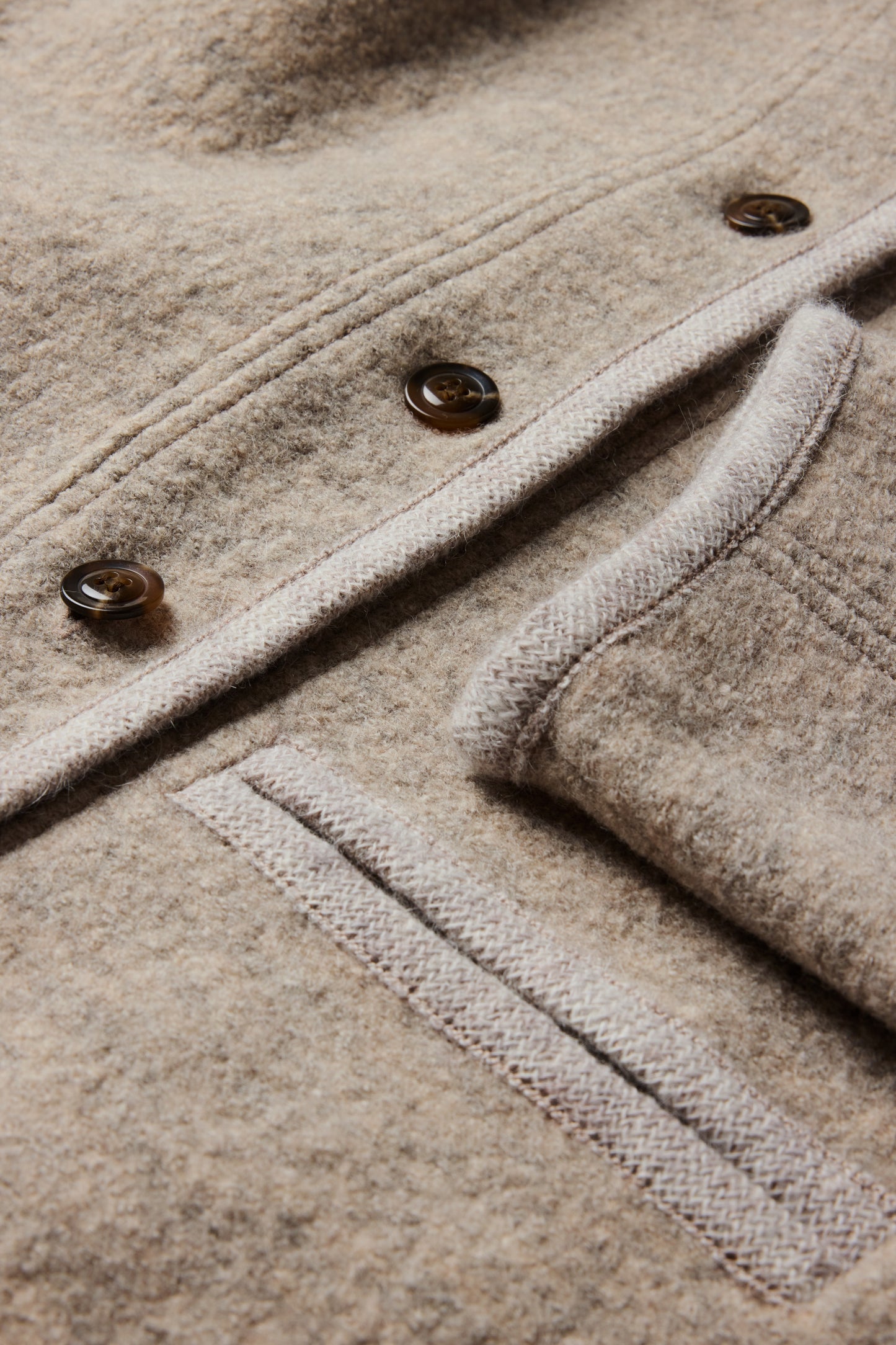 Olympe jacket - Beige/Grey - Wool - Women