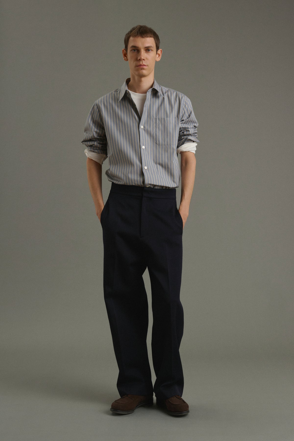Trousers Antonin - Dark Navy - Wool - Men