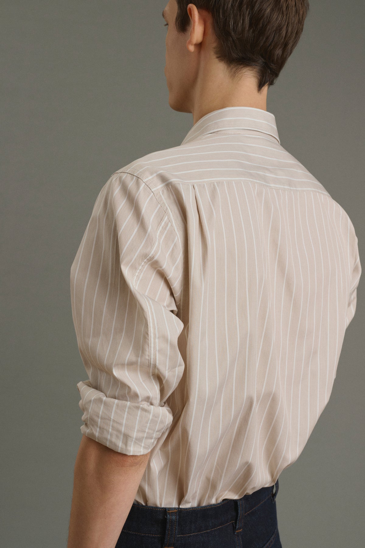 GLENN SHIRT HAZELNUT/ECRU vue 8