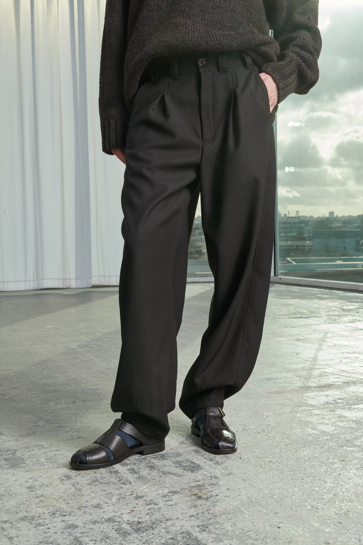TROUSERS TIMON CHARCOAL