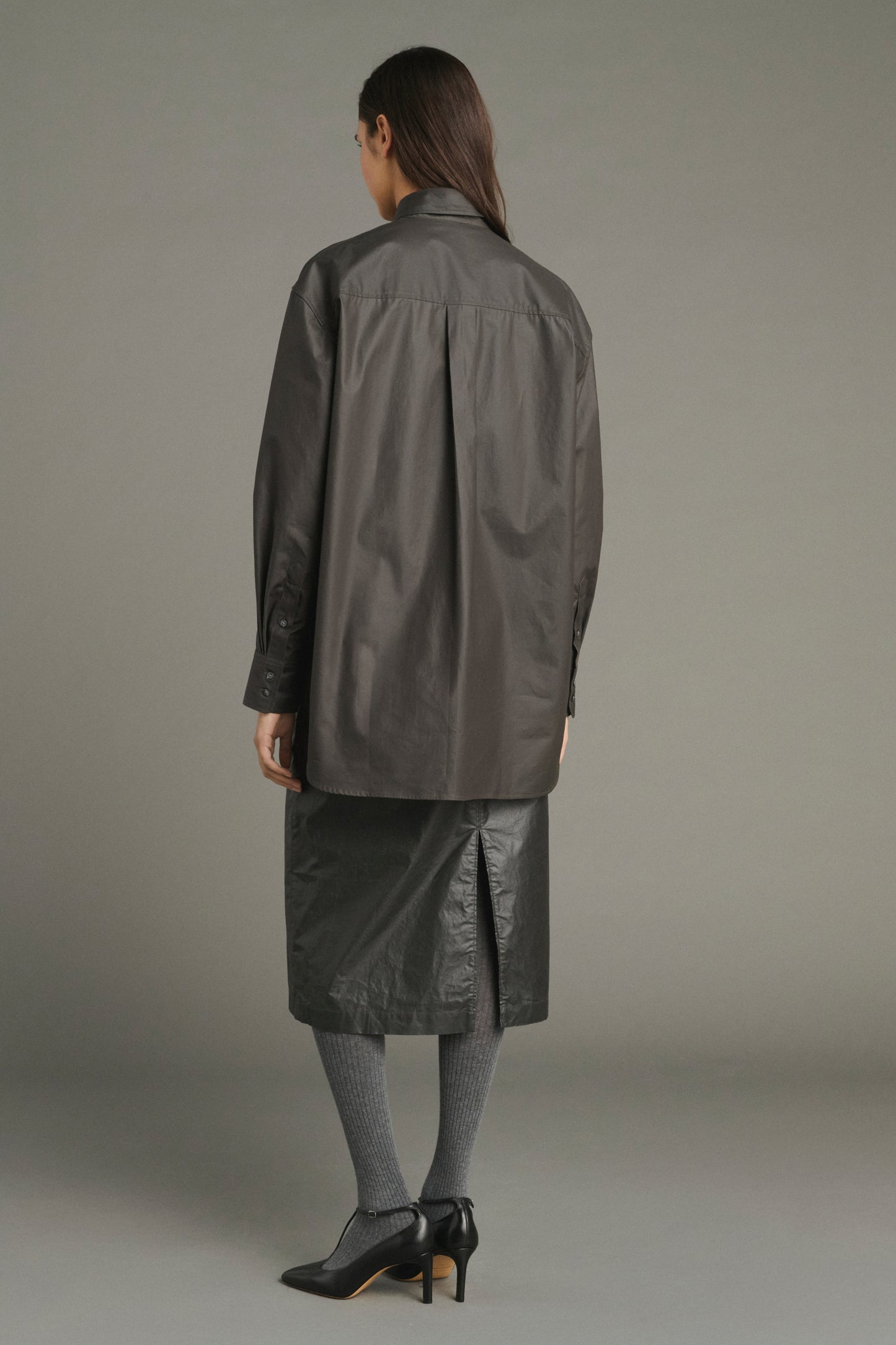 Carlotta Shirt - Dark Brown - Cotton - Women