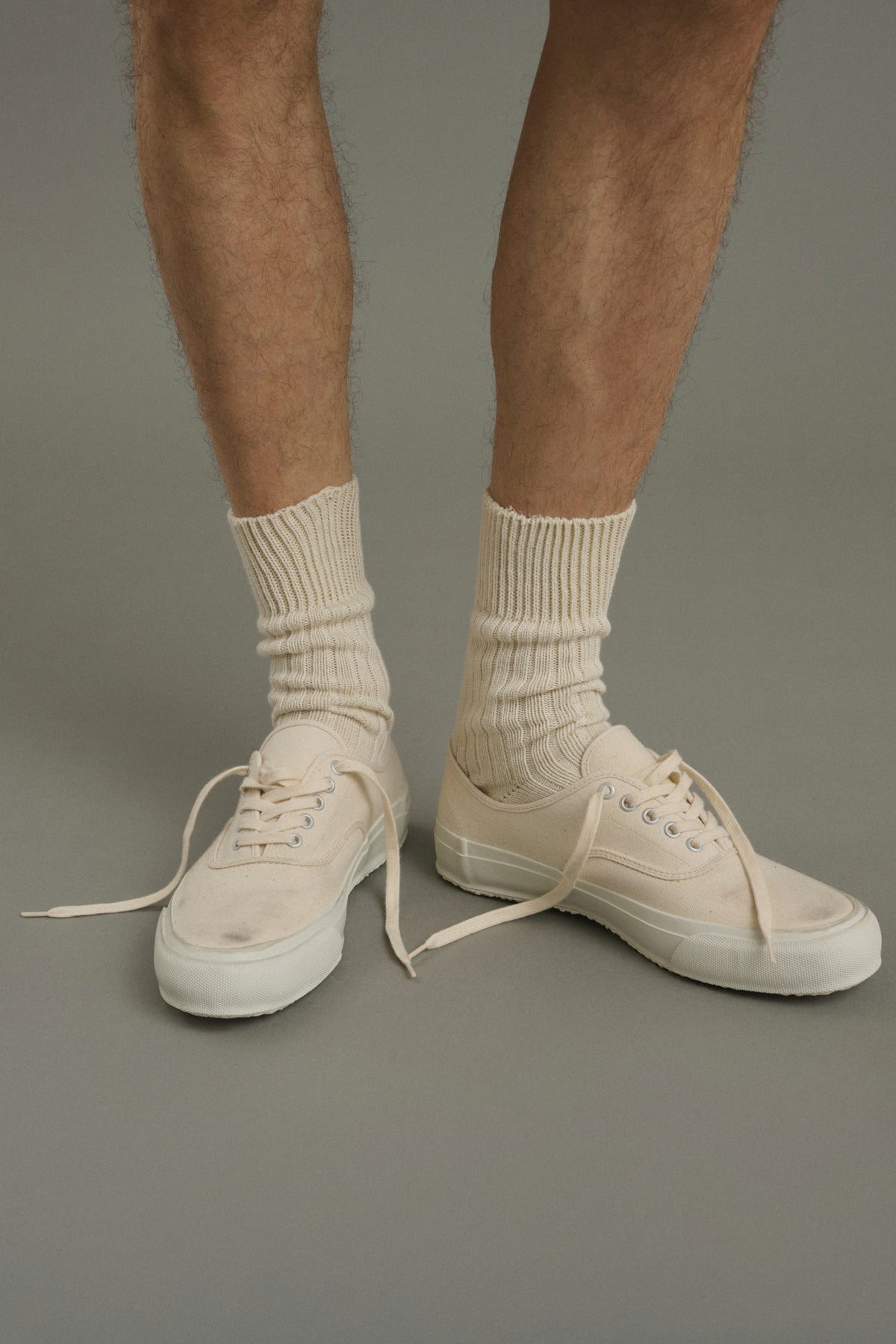 Socks Barth - Ecru - Cotton - Men vue 2