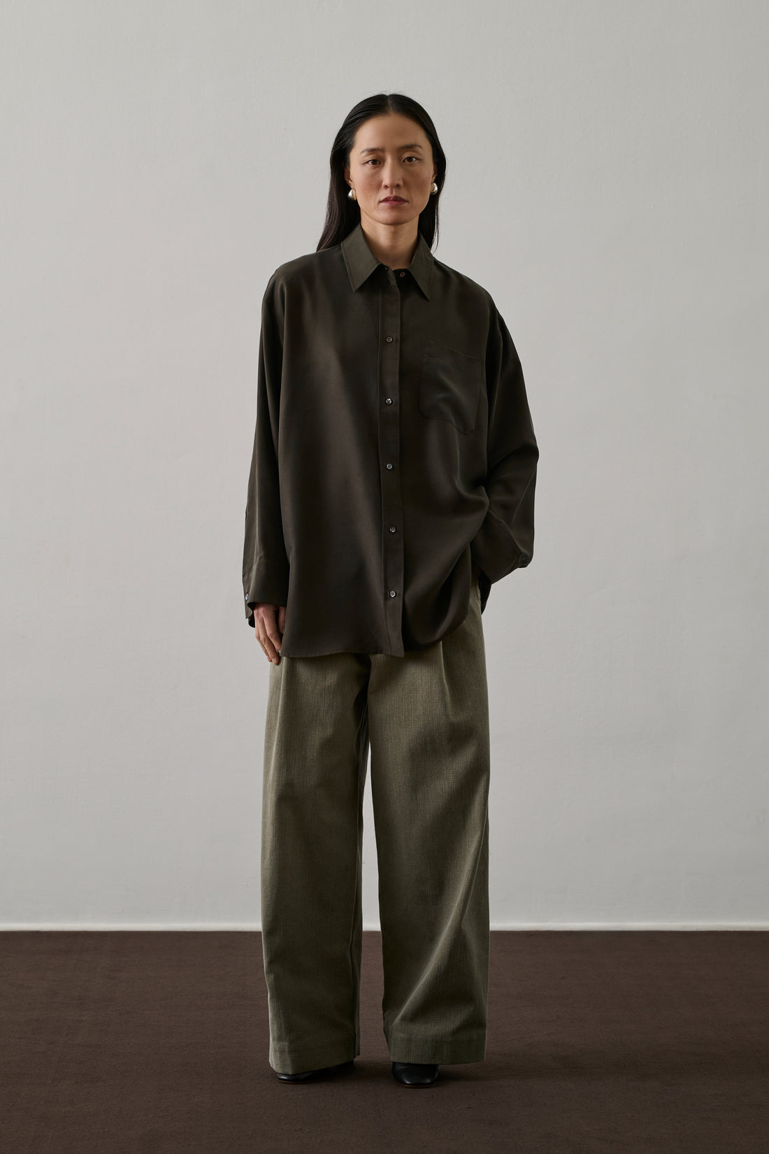 Pantalon Devy - Kaki - Coton - Femme