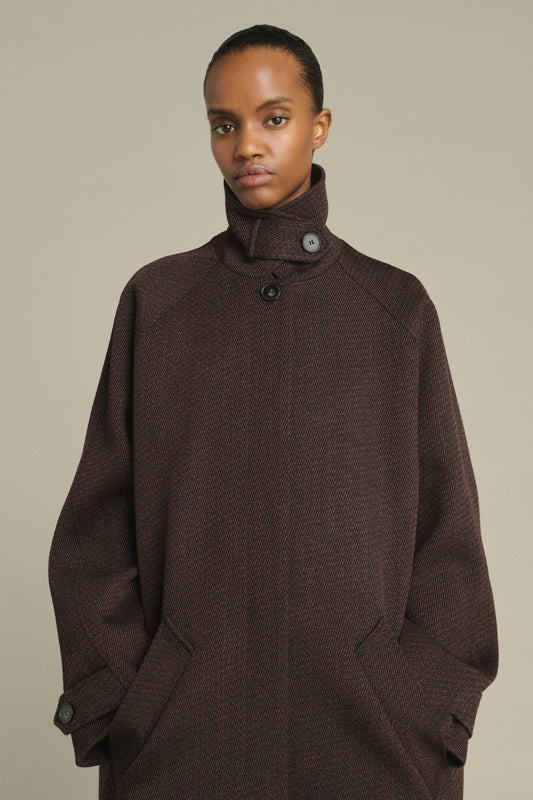 Coat Leandre - Brown/Black - Wool - Women