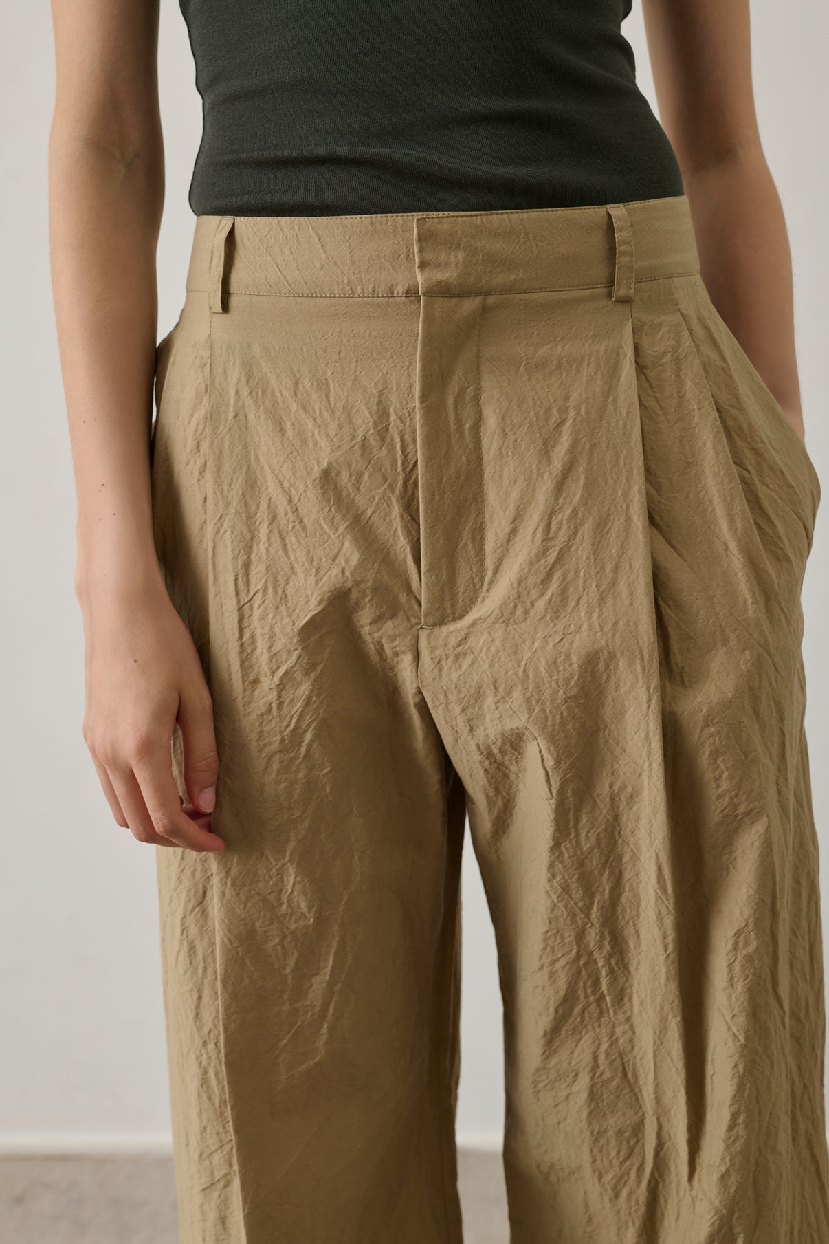 Watson trousers - Sand - Cotton - Women vue 4