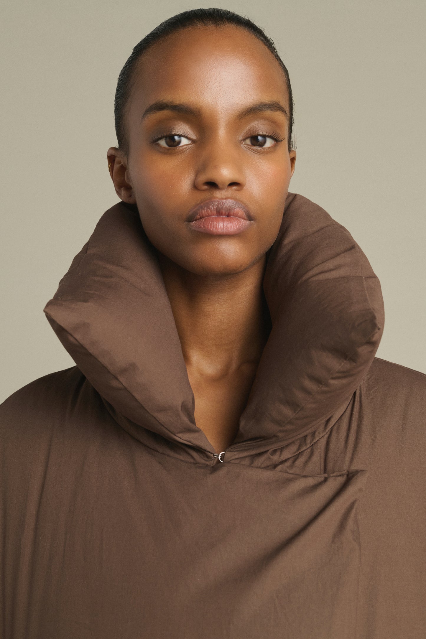 Kelvin puffer jacket - Brown - Cotton - Women