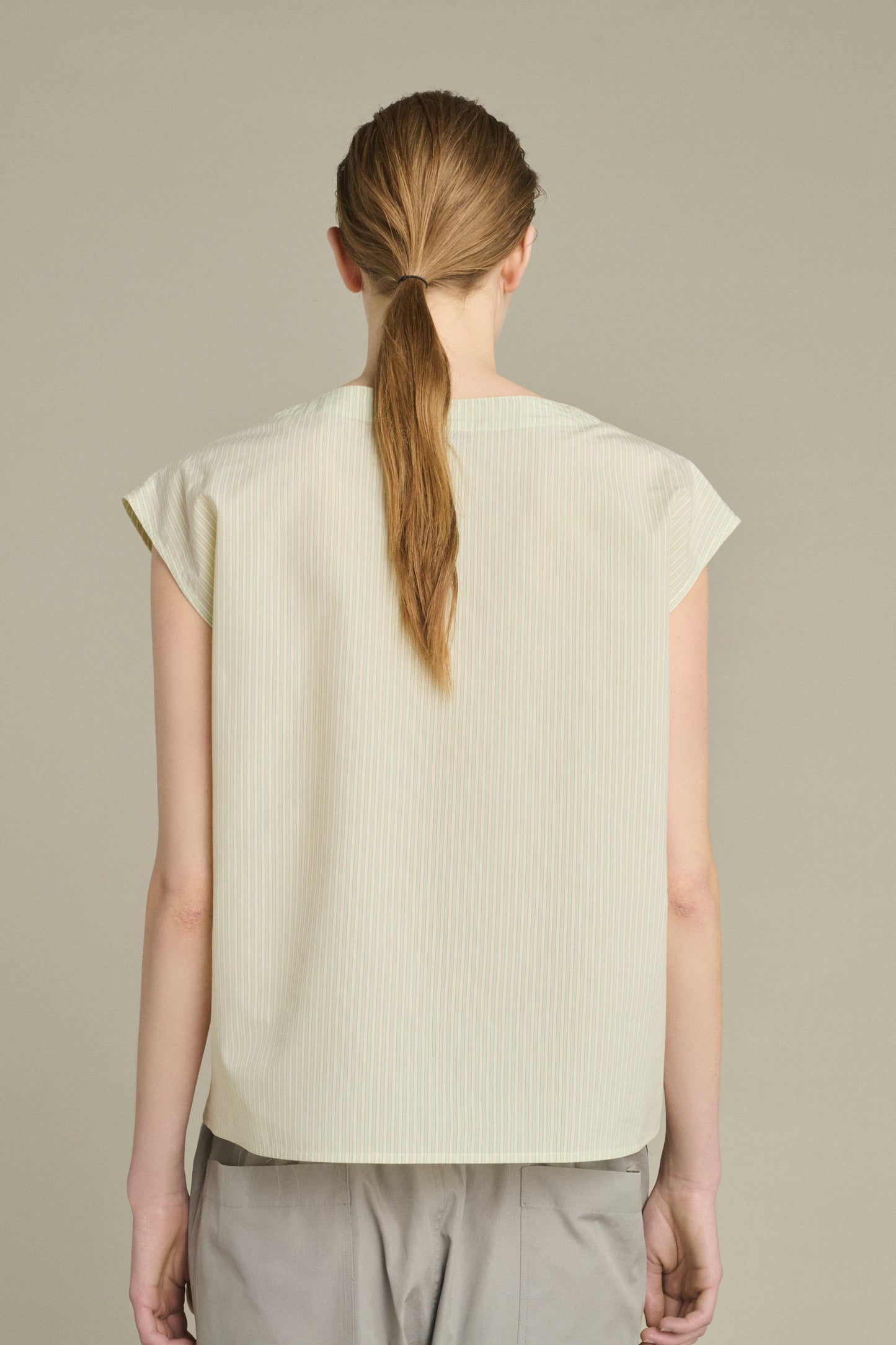 Blouse Lorena - Green/Ecru - Cotton - Women