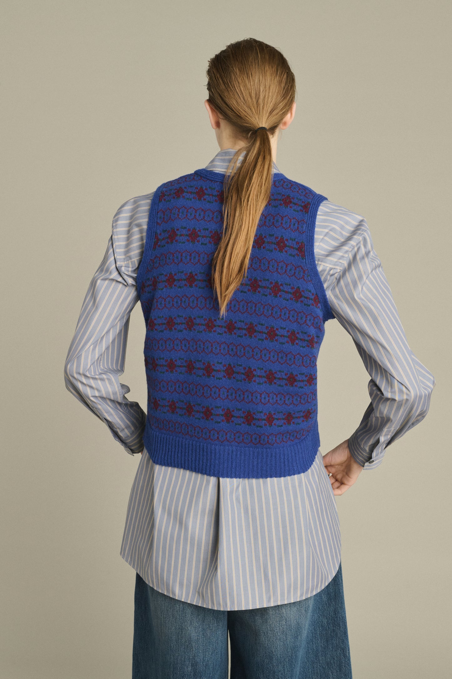 Ileana pullover - Multicolour Violet - Merino Wool - Women