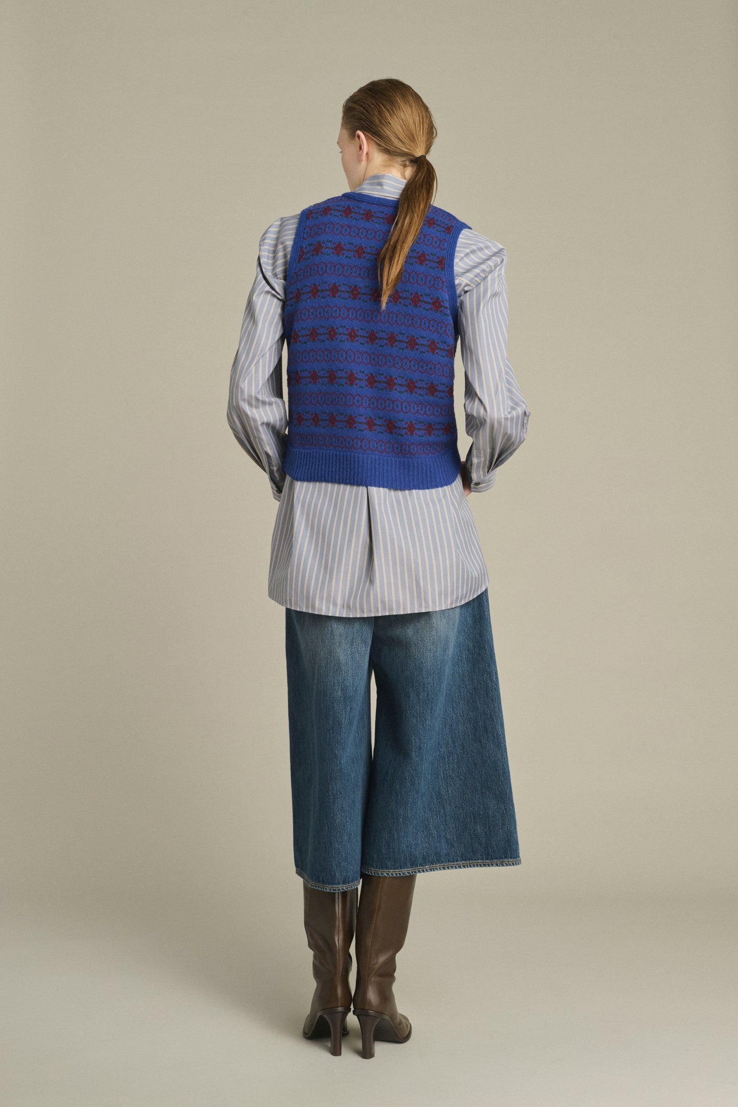 Ileana pullover - Multicolour Violet - Merino Wool - Women