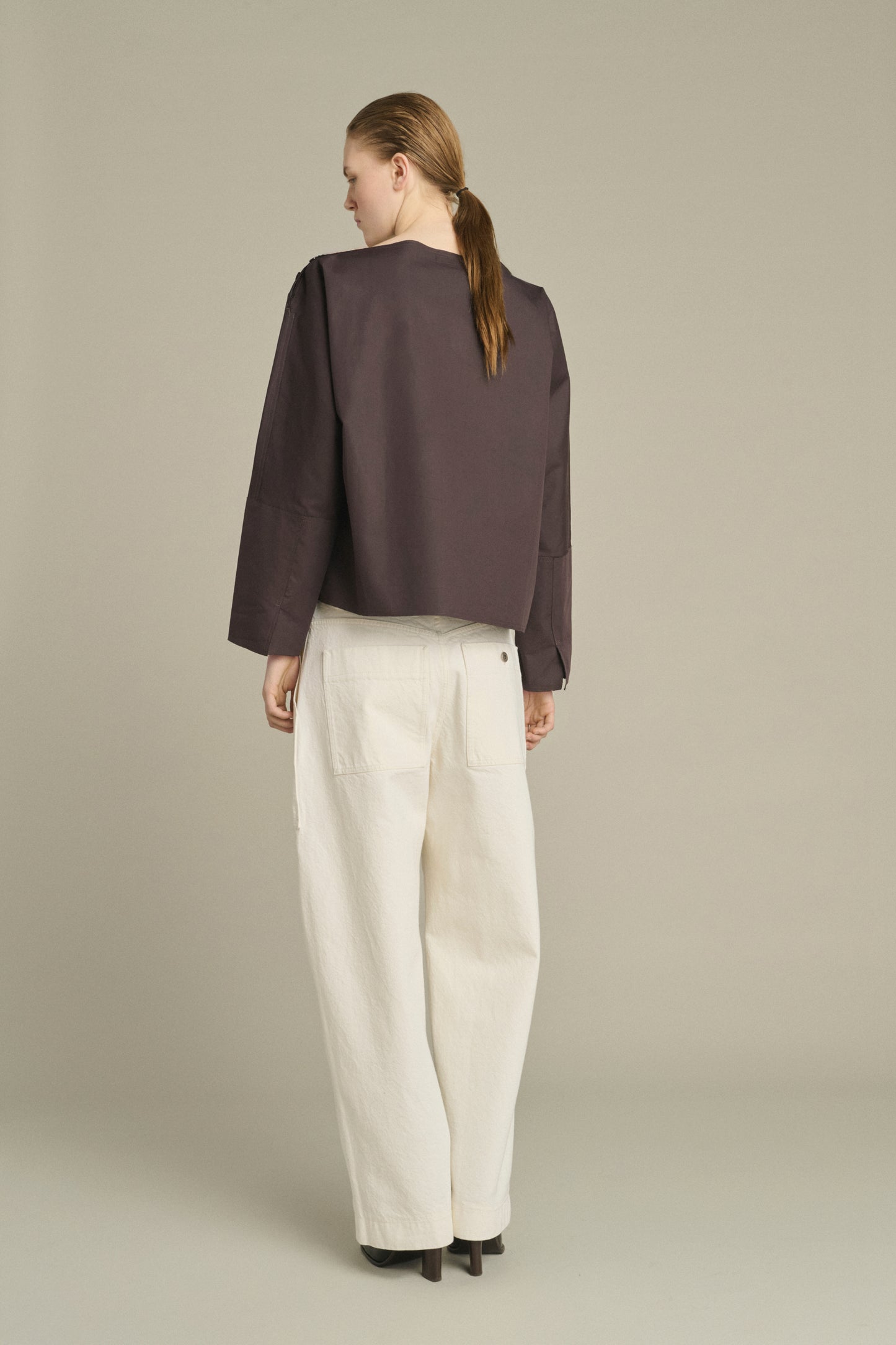 Blouse Kate - Fig/Dark Brown - Cotton - Women