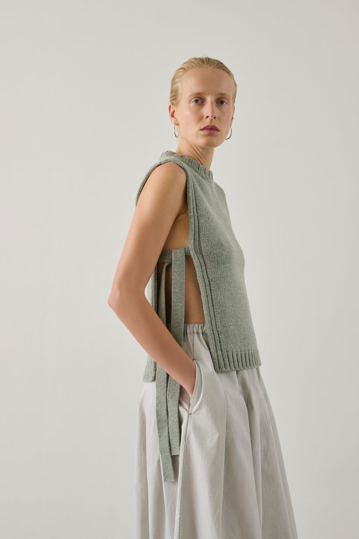 Pull Uzel - Aqua - Laine - Femme vue 3