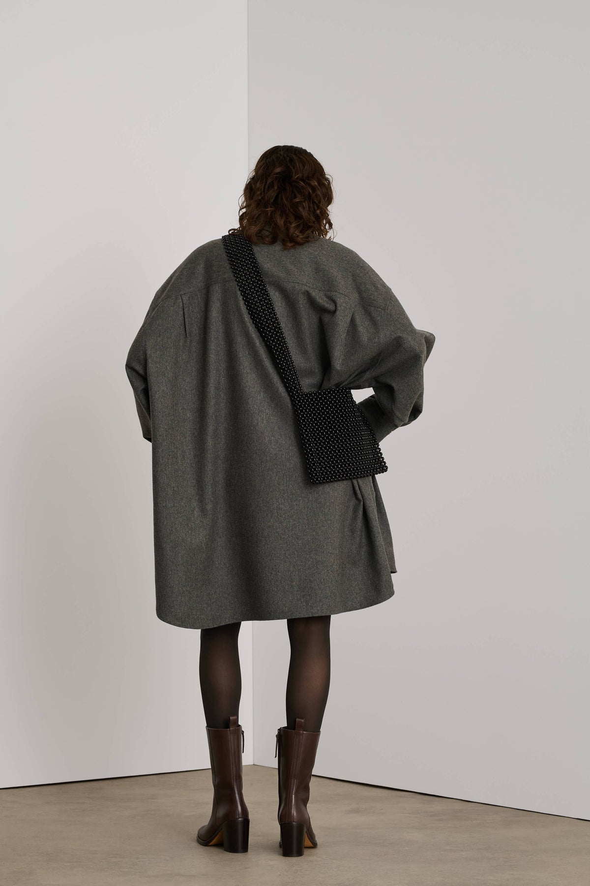Candide Dress - Light Grey - Wool - Women vue 2