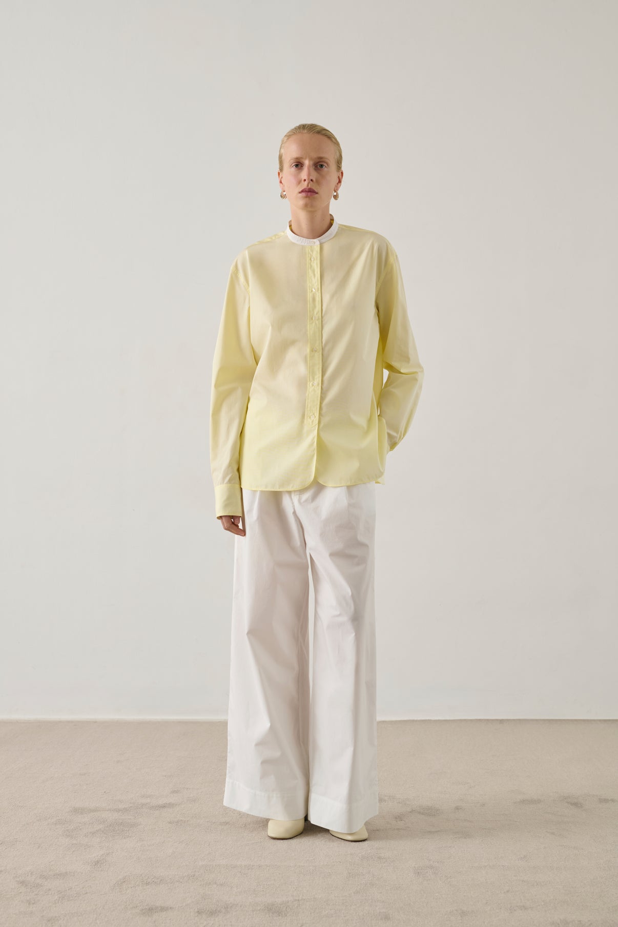 Shirt Bermudes - Bright Yellow - Cotton - Women vue 1