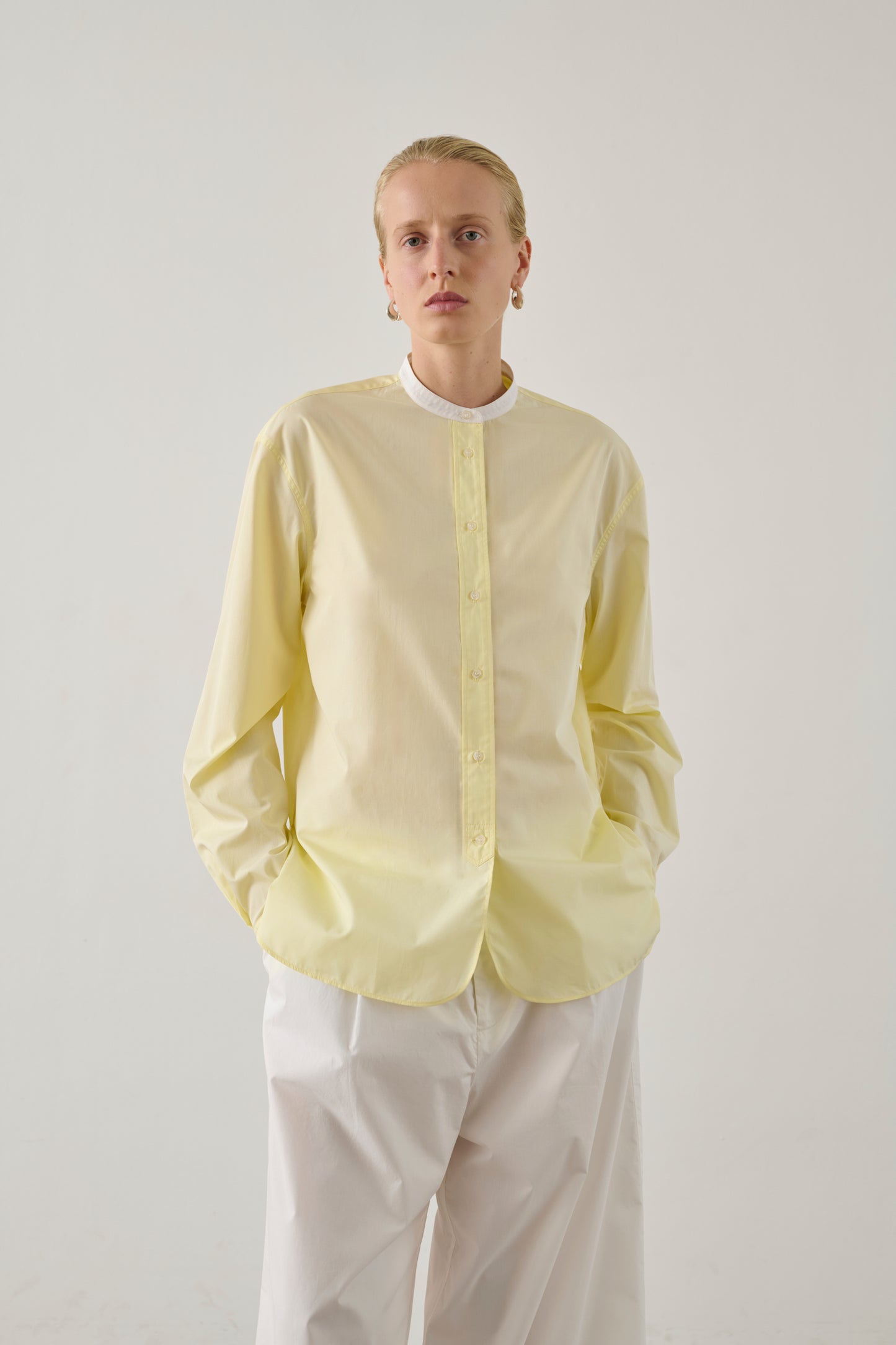 Shirt Bermudes - Bright Yellow - Cotton - Women