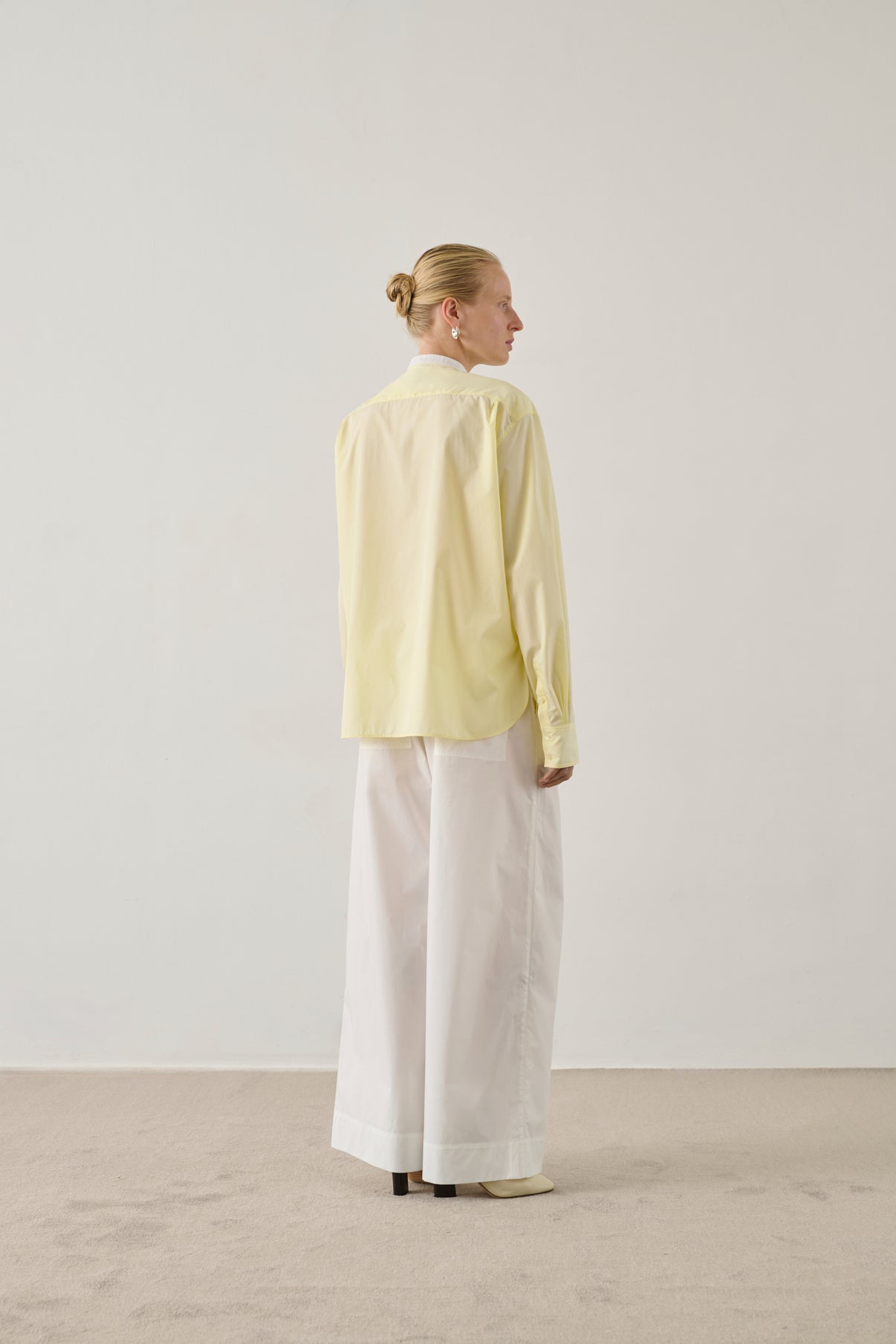 Shirt Bermudes - Bright Yellow - Cotton - Women vue 3