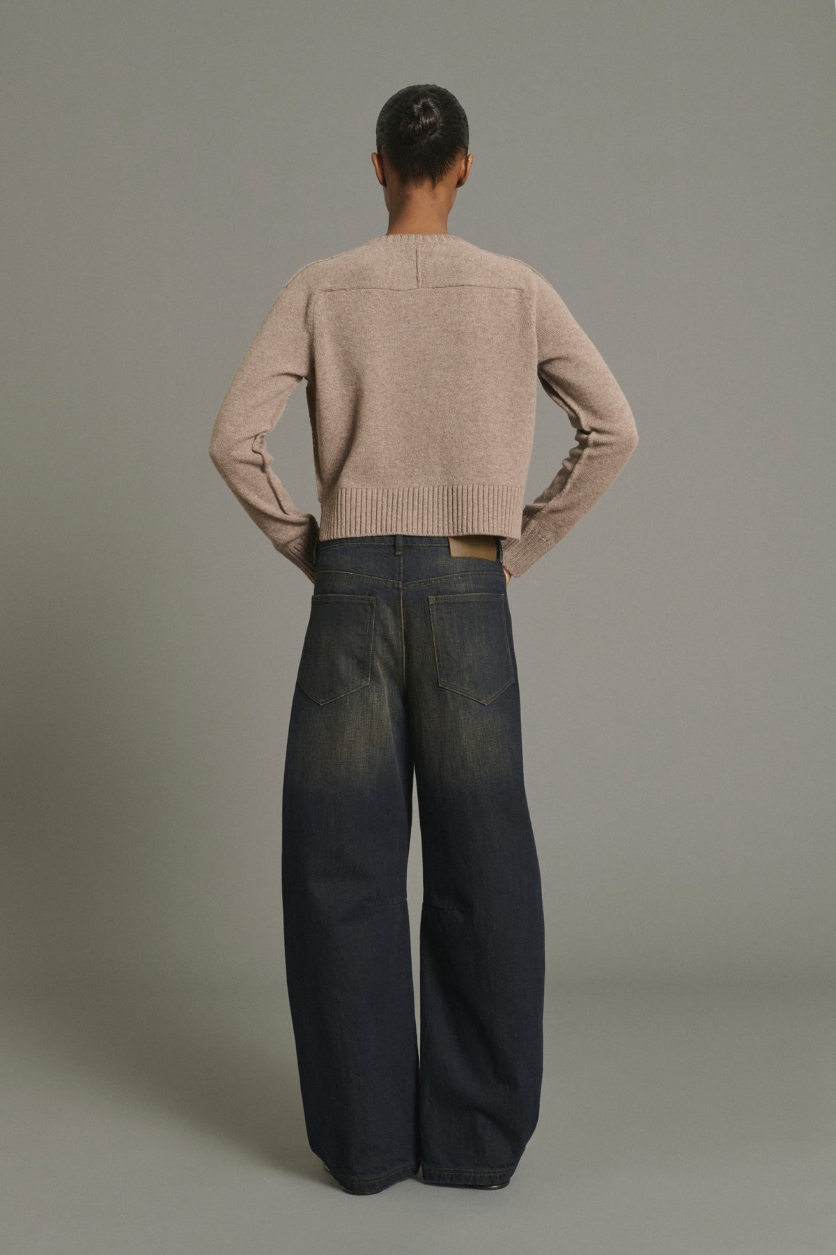 Cardigan Virginia - Beige Marl - Merino Wool - Women vue 4