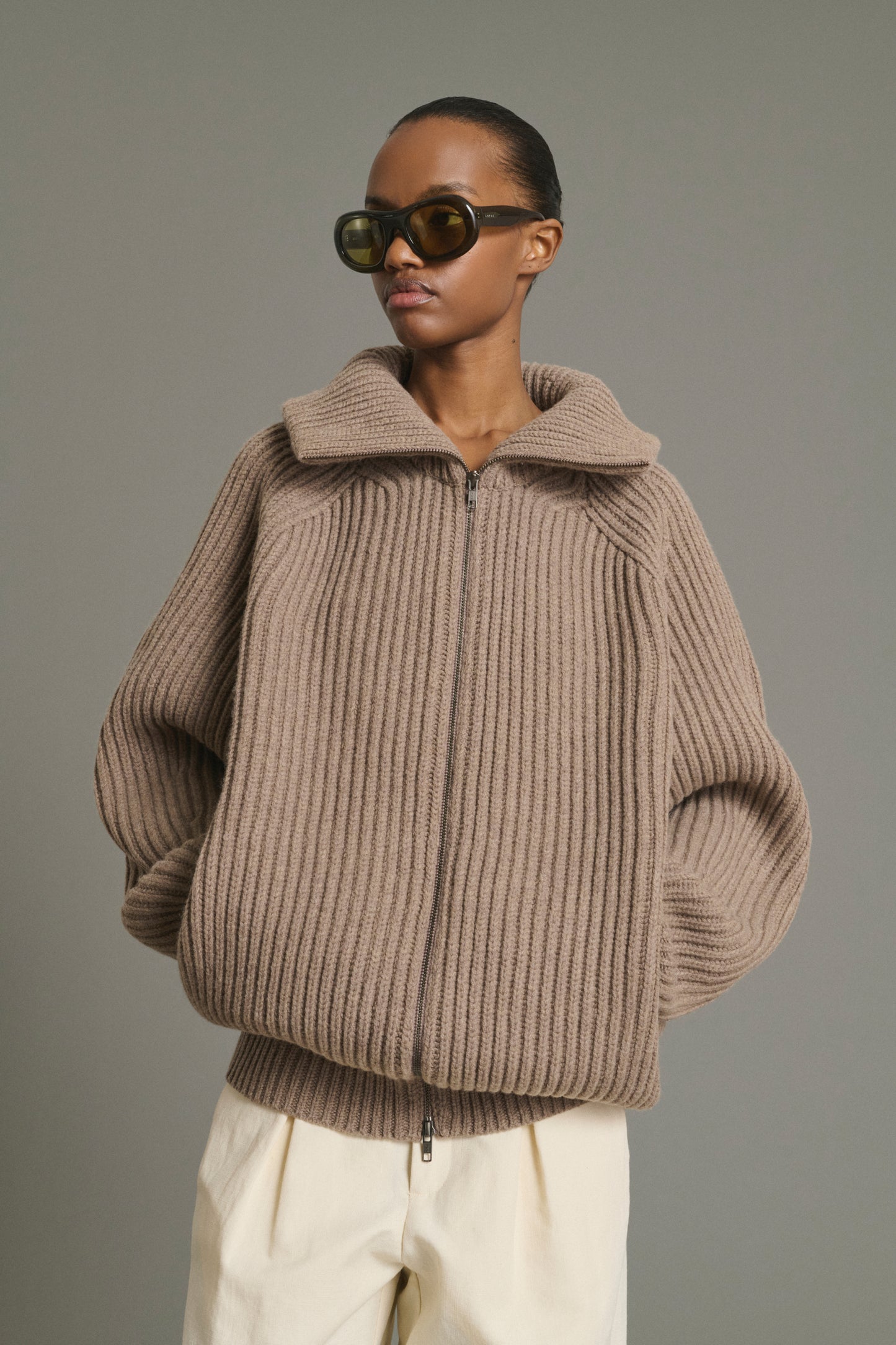 Jasper Jacket - Beige Chiné - Merino Wool - Women