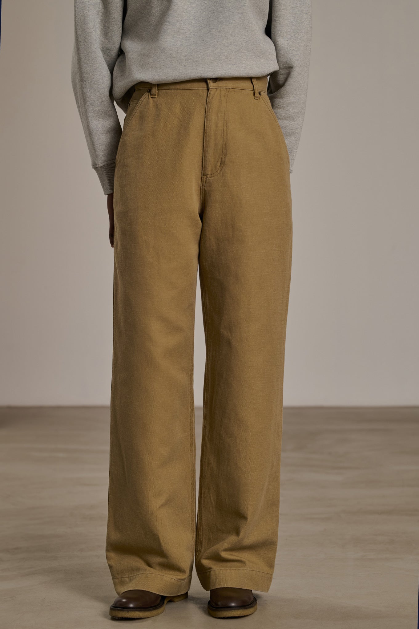 Pantalon Carl - Beige - Coton - Femme