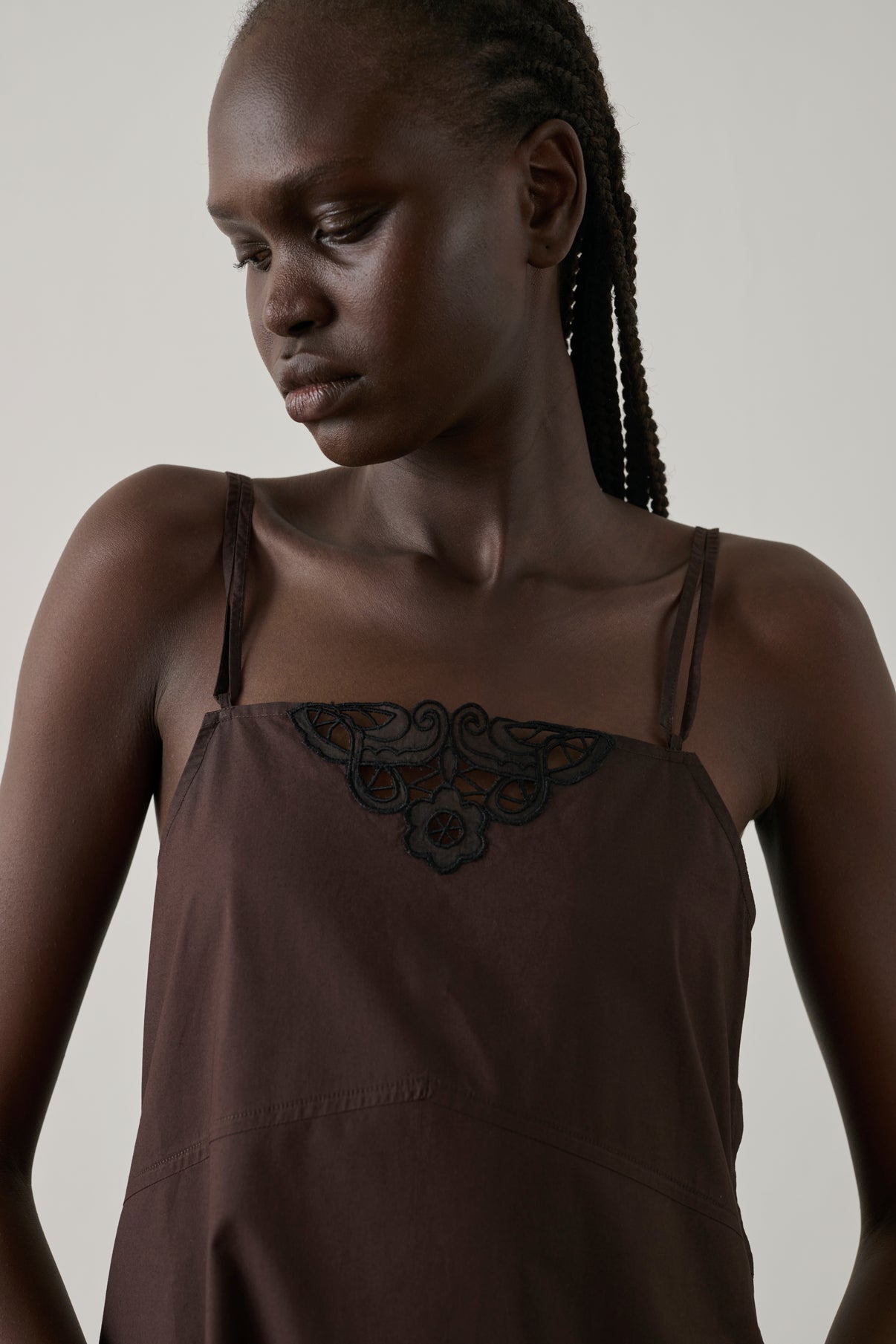 Robe Hillary - Marron Foncé - Coton - Femme vue 3