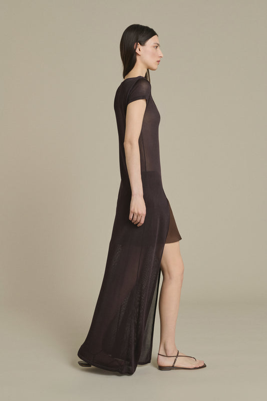 Robe Ornella longue moka fendue Soeur & TL180 - Soeur