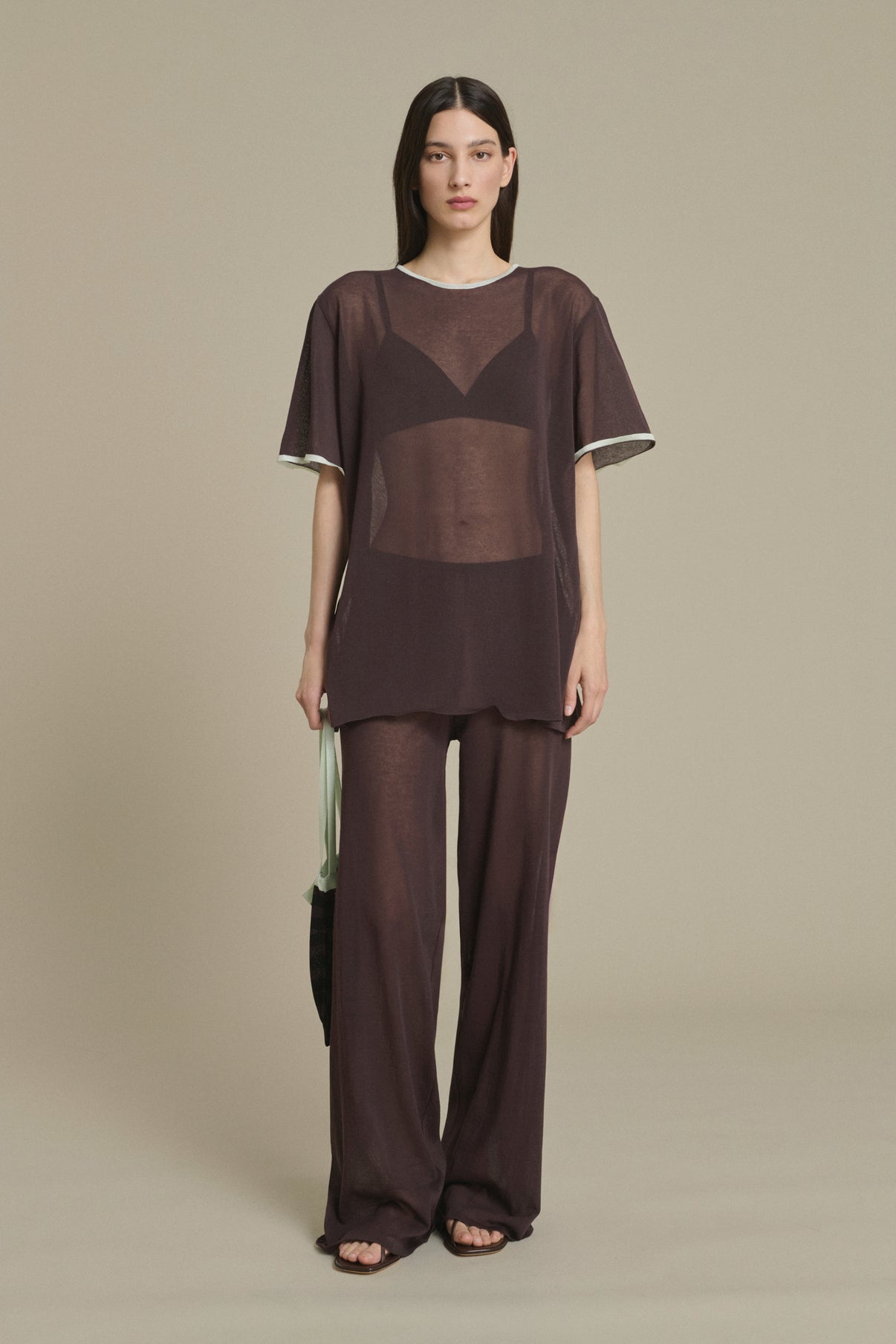 Dua chocolate T-shirt in knit Soeur & TL180 - Soeur vue 3