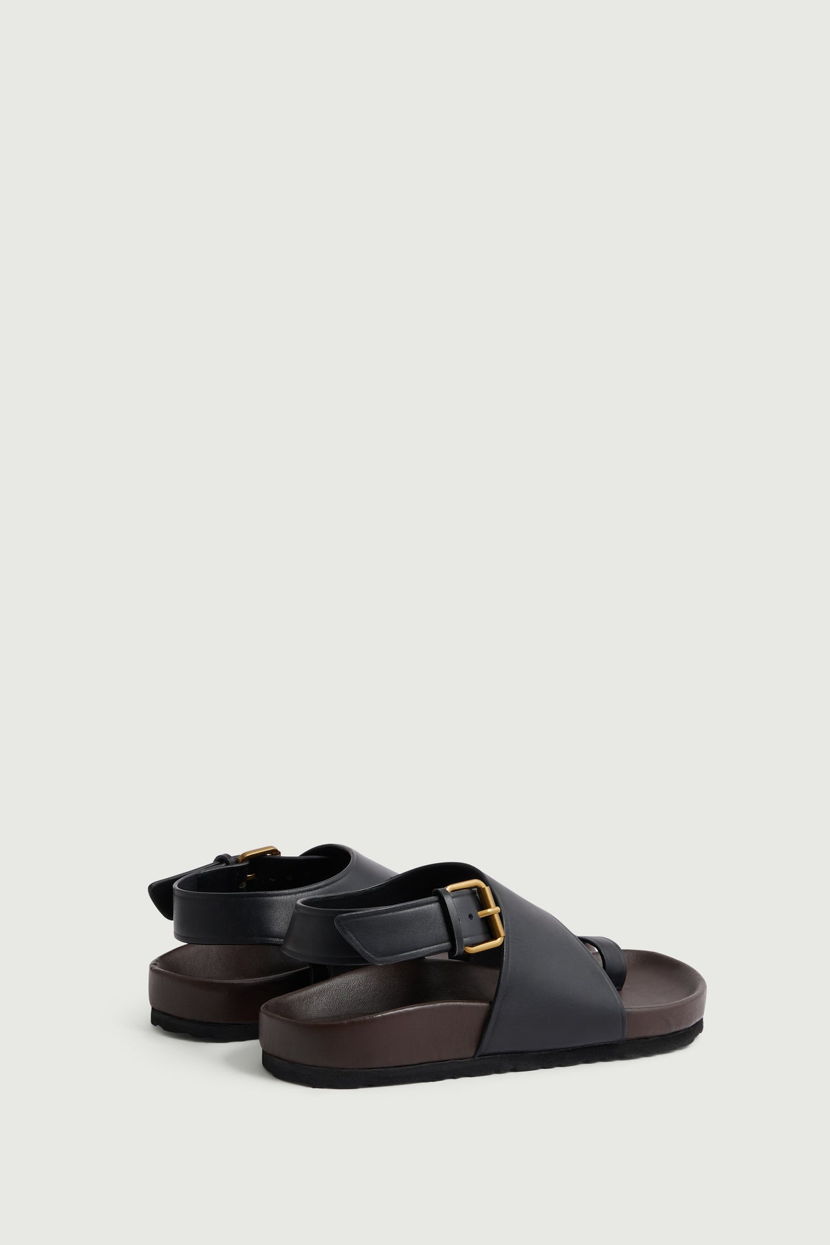 Sandales Domani - Noir - Cuir - Femme vue 3