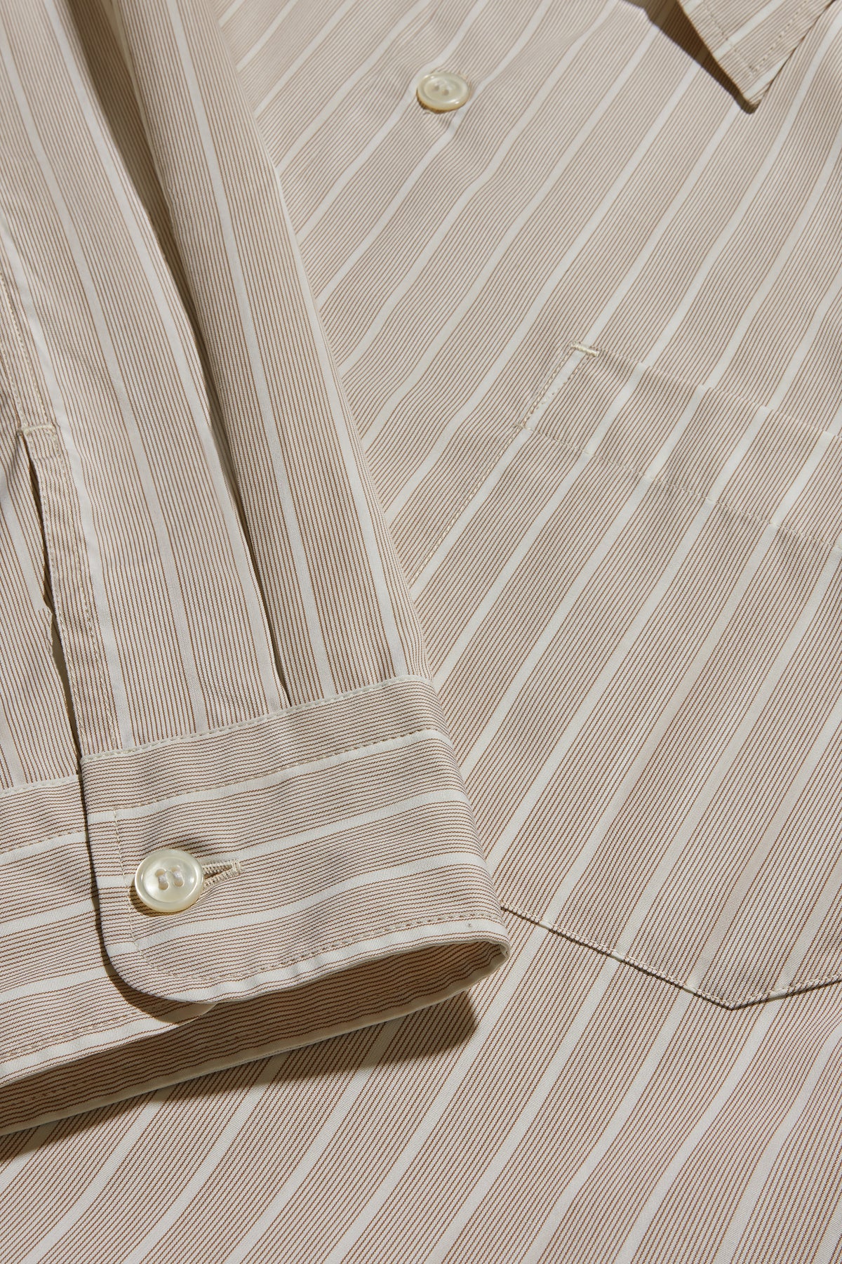 Shirt Glenn - Hazelnut/Ecru - Cotton - Men vue 7