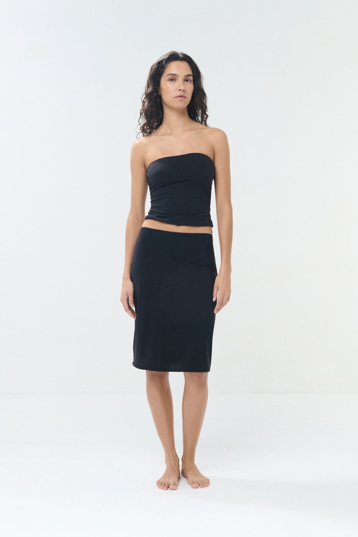 Jupe La gonna tubino - Noire - Femme vue 1